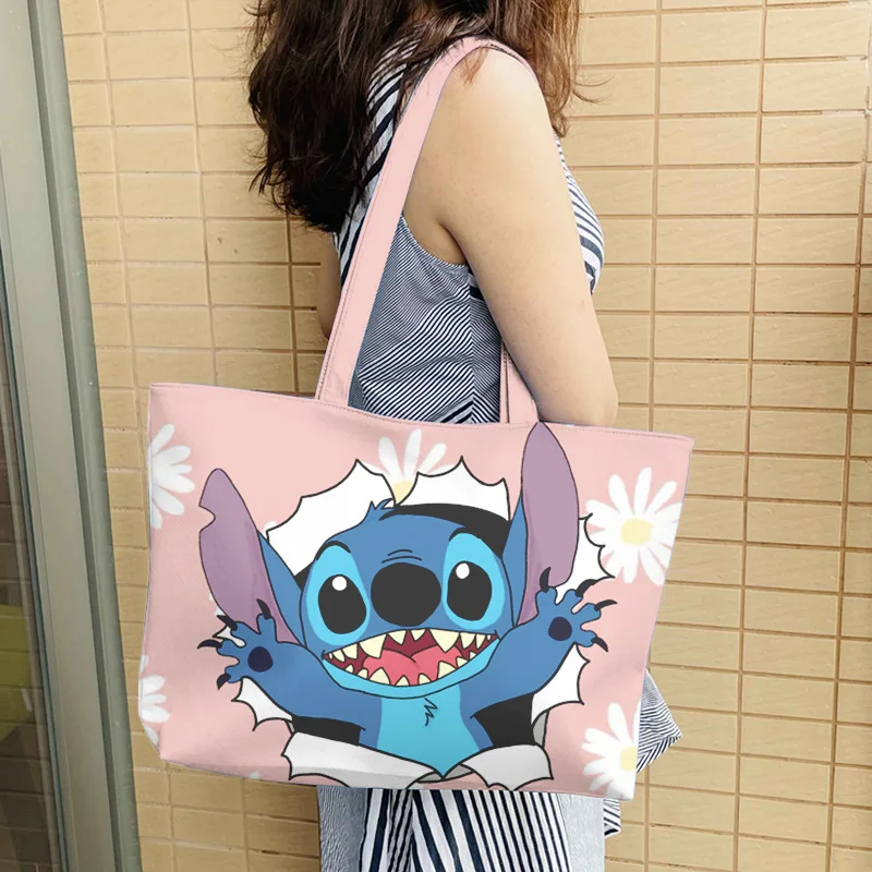 Lilo&Stitch Cartoon Print Tote Bag Fashion Casual Cute Little Monster Pattern Shopping Bag Eco-Friendly Reusable Bag
Lilo&Stitch Cartoon Print Tote Bag Fashion Casual Cute Little Monster Pattern Shopping Bag Eco-Friendly Reusable Bag