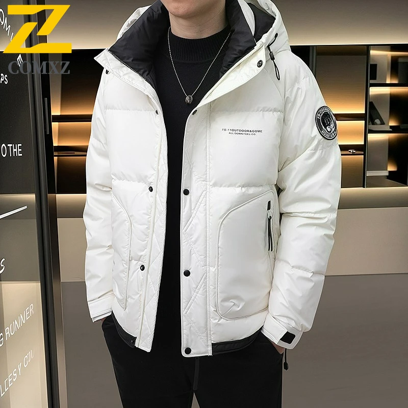 COMXZ Premium Men Down Jacket Commute Office Comfortable Lightweight Coat Casual Hood Travel Thickened Warm Autumn Winter Parkas
COMXZ Premium Men Down Jacket Commute Office Comfortable Lightweight Coat Casual Hood Travel Thickened Warm Autumn Winter Parkas