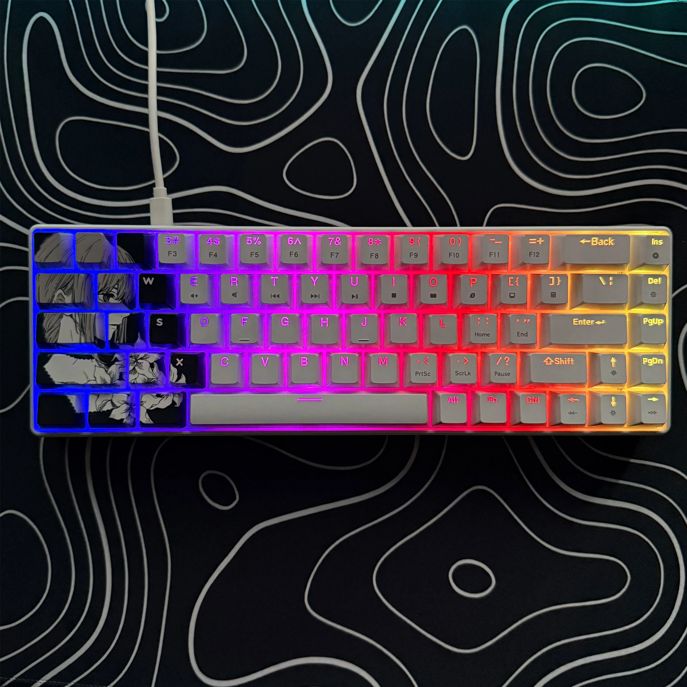 Gaming Mechanical Keyboard, Wired RGB Backlit Mini Keyboard, Ultra-Compact Anti-Ghosting No-Conflict 68 Keys Membrane Gaming
Gaming Mechanical Keyboard, Wired RGB Backlit Mini Keyboard, Ultra-Compact Anti-Ghosting No-Conflict 68 Keys Membrane Gaming