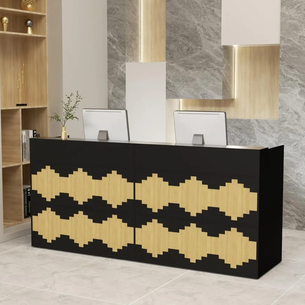 86,6 дюймов Стойка регистрации Современный передний столик Касса Стол Розничная стойка для приемной, салона, офиса
86,6 дюймов Стойка регистрации Современный передний столик Касса Стол Розничная стойка для приемной, салона, офиса