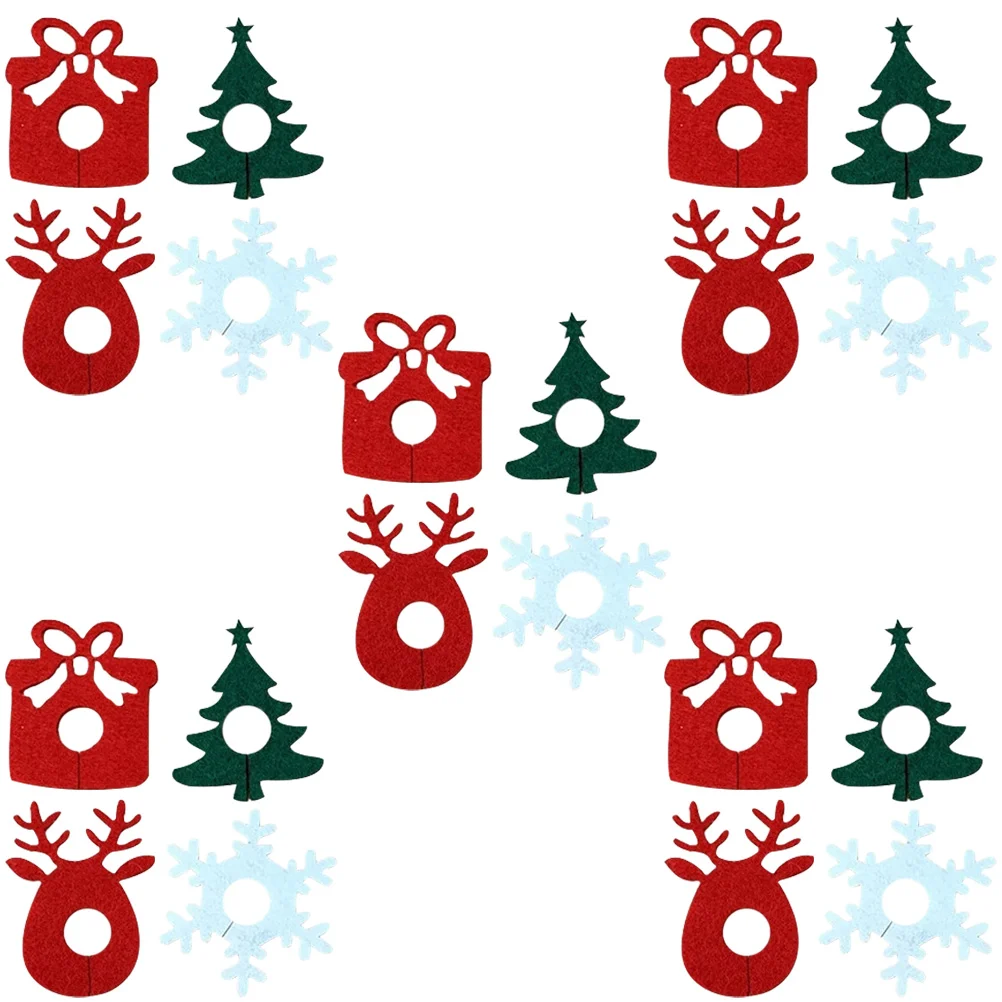 40pcs Christmas Glass Felt Rings Reusable Party Supplies Drink Markers Glasstags Holiday Decorations Bar Tools
40pcs Christmas Glass Felt Rings Reusable Party Supplies Drink Markers Glasstags Holiday Decorations Bar Tools