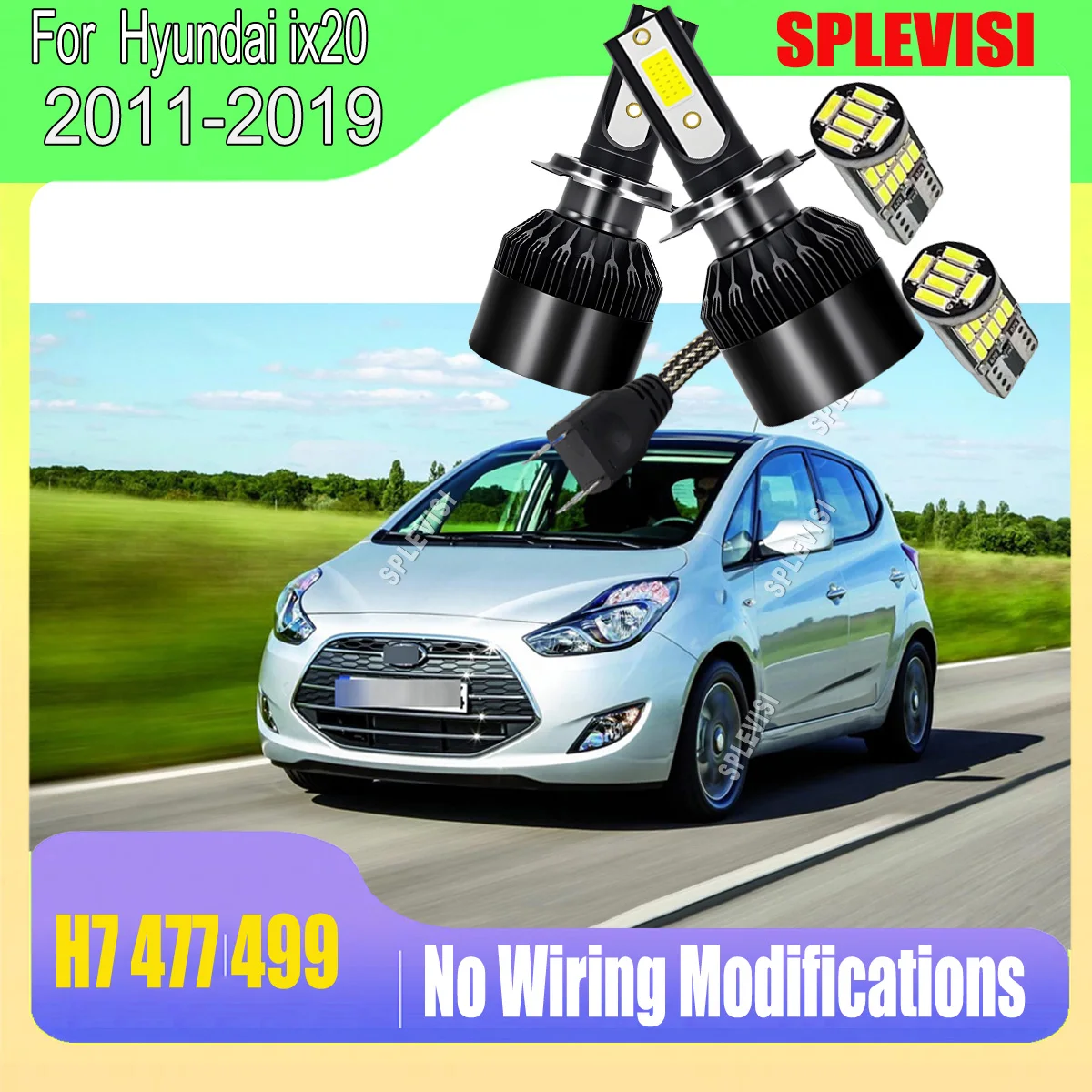 H7 LED 60W 6000LM Headlight Bulb - Get Set-and-Forget Illumination with High-Quality For Hyundai ix20 2011 2012 2013 2014-2019
H7 LED 60W 6000LM Headlight Bulb - Get Set-and-Forget Illumination with High-Quality For Hyundai ix20 2011 2012 2013 2014-2019
