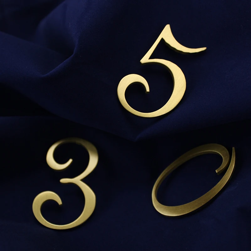 Brand New 1Piece Solid Brass House Number Address Digits 0~9 Door Plaque Signs Apartment Dormitory House Signs
Brand New 1Piece Solid Brass House Number Address Digits 0~9 Door Plaque Signs Apartment Dormitory House Signs