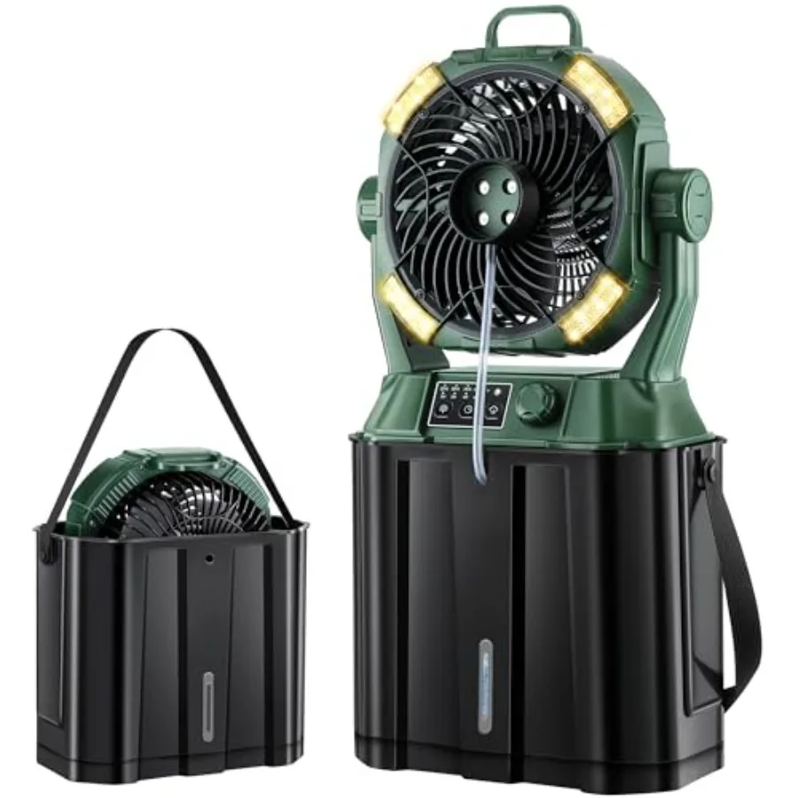6L Bucket Portable Misting Fan for Outdoors, 4 LED Lights and 4 Strong Winds, 4 Spray Mister Outdoor Fans for Patios, 20000mAh
6L Bucket Portable Misting Fan for Outdoors, 4 LED Lights and 4 Strong Winds, 4 Spray Mister Outdoor Fans for Patios, 20000mAh