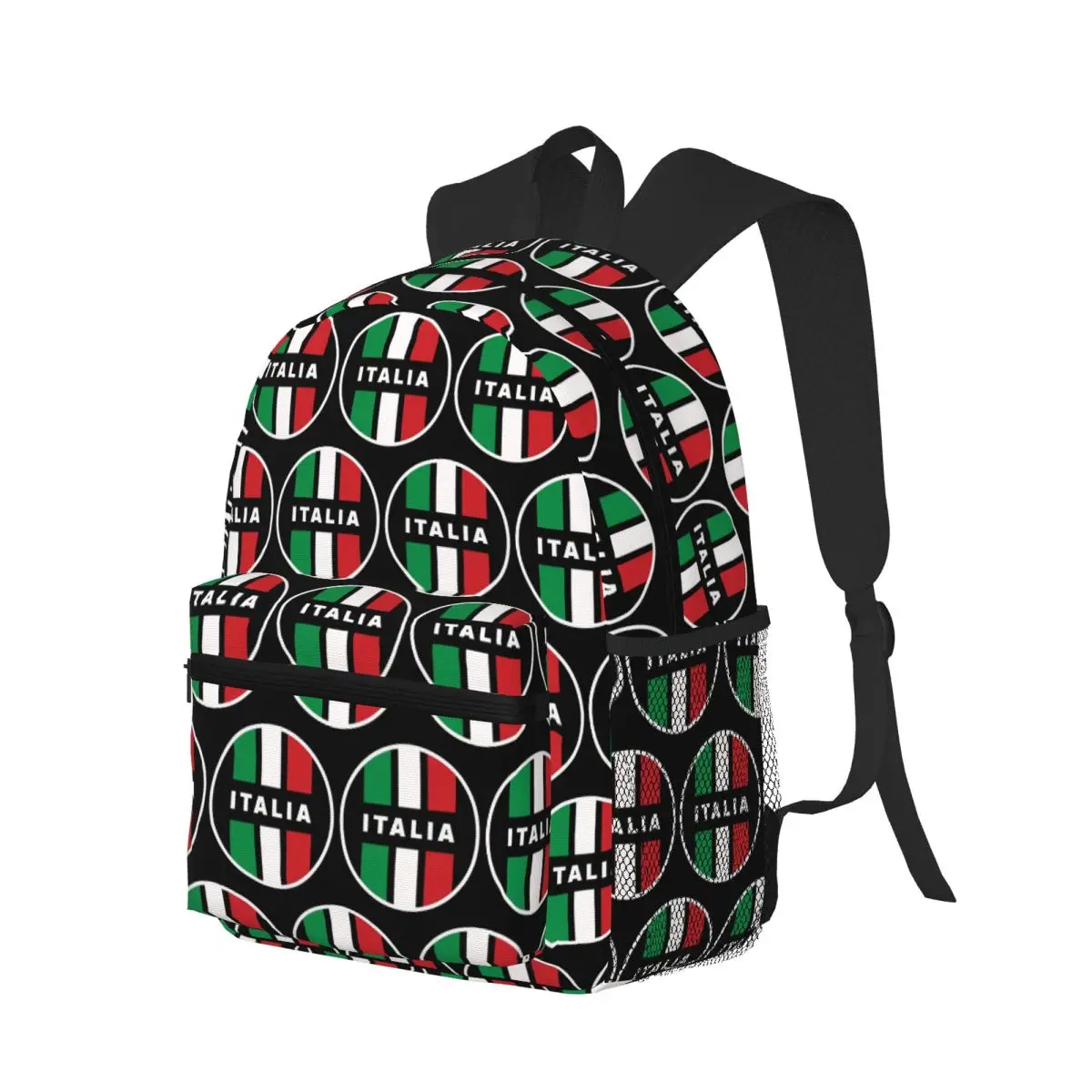 Italia Racing Stripes No. 3 Italy Flag Circle Student Backpack School Bag Hiking Daypack for Boys Girls Bookbag Shoulder Bags
Italia Racing Stripes No. 3 Italy Flag Circle Student Backpack School Bag Hiking Daypack for Boys Girls Bookbag Shoulder Bags