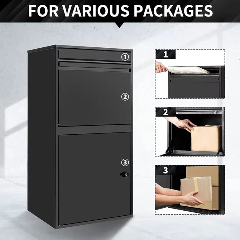 Galvanized Steel Envelope Slot Design Weatherproof Delivery Parcel Box for Outdoor Porch Parcel Drop Box Extra Large
Galvanized Steel Envelope Slot Design Weatherproof Delivery Parcel Box for Outdoor Porch Parcel Drop Box Extra Large