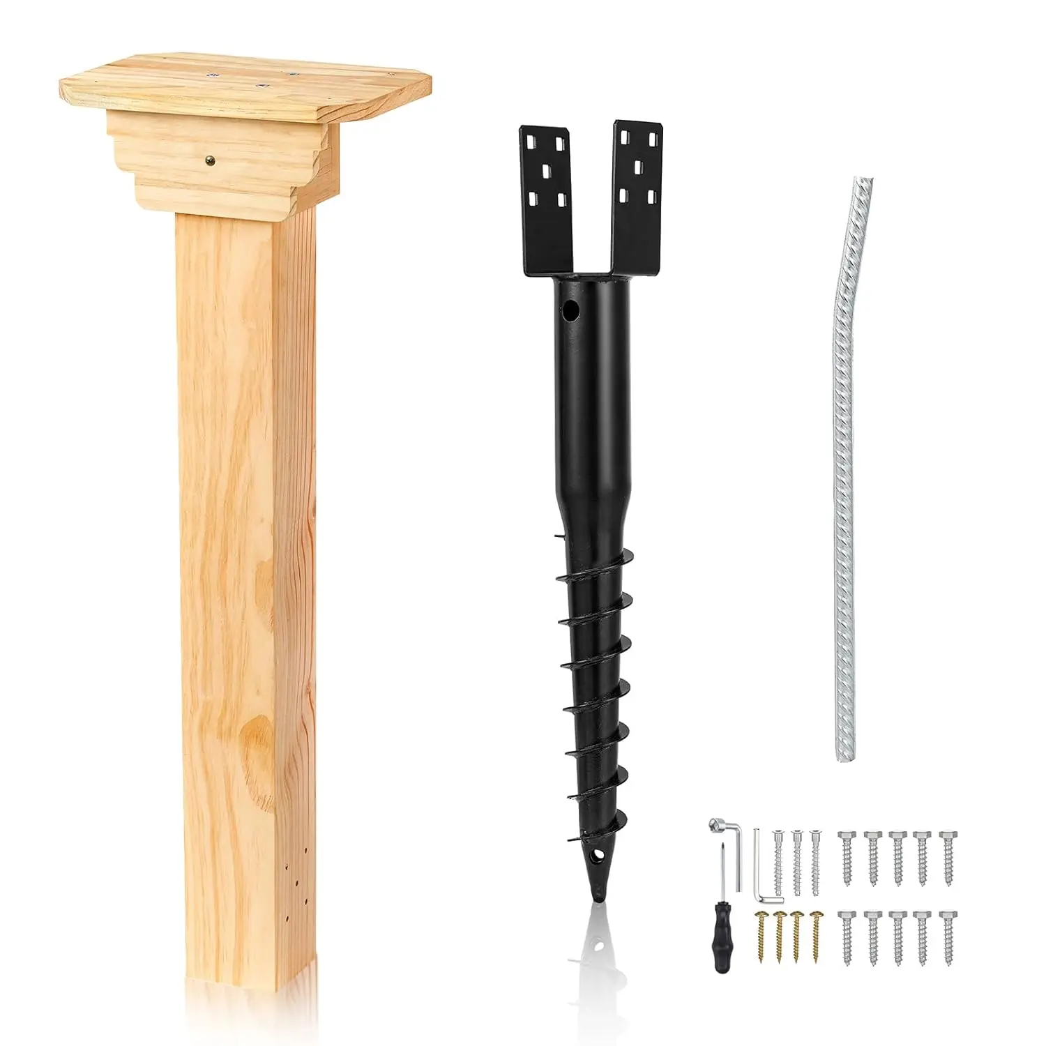 Easy Install No-Dig Ground Anchor Kit for Outdoor Little Libraries, Waterproof Wood Post & Bracket, Supports All Sizes
Easy Install No-Dig Ground Anchor Kit for Outdoor Little Libraries, Waterproof Wood Post & Bracket, Supports All Sizes