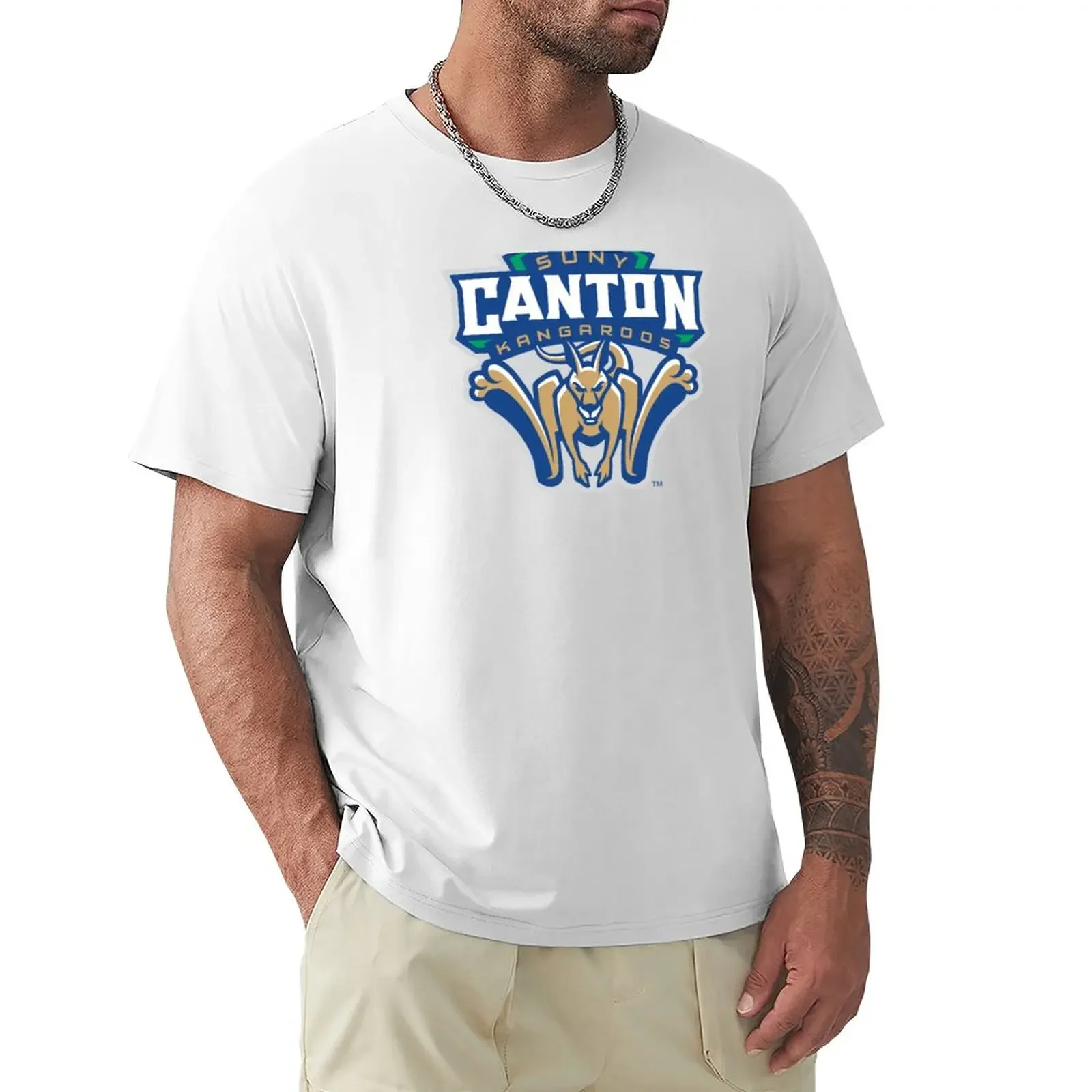 SUNY Canton cangaroos T-Shirt aesthetic clothes summer clothes Men's cotton t-shirt
SUNY Canton cangaroos T-Shirt aesthetic clothes summer clothes Men's cotton t-shirt
