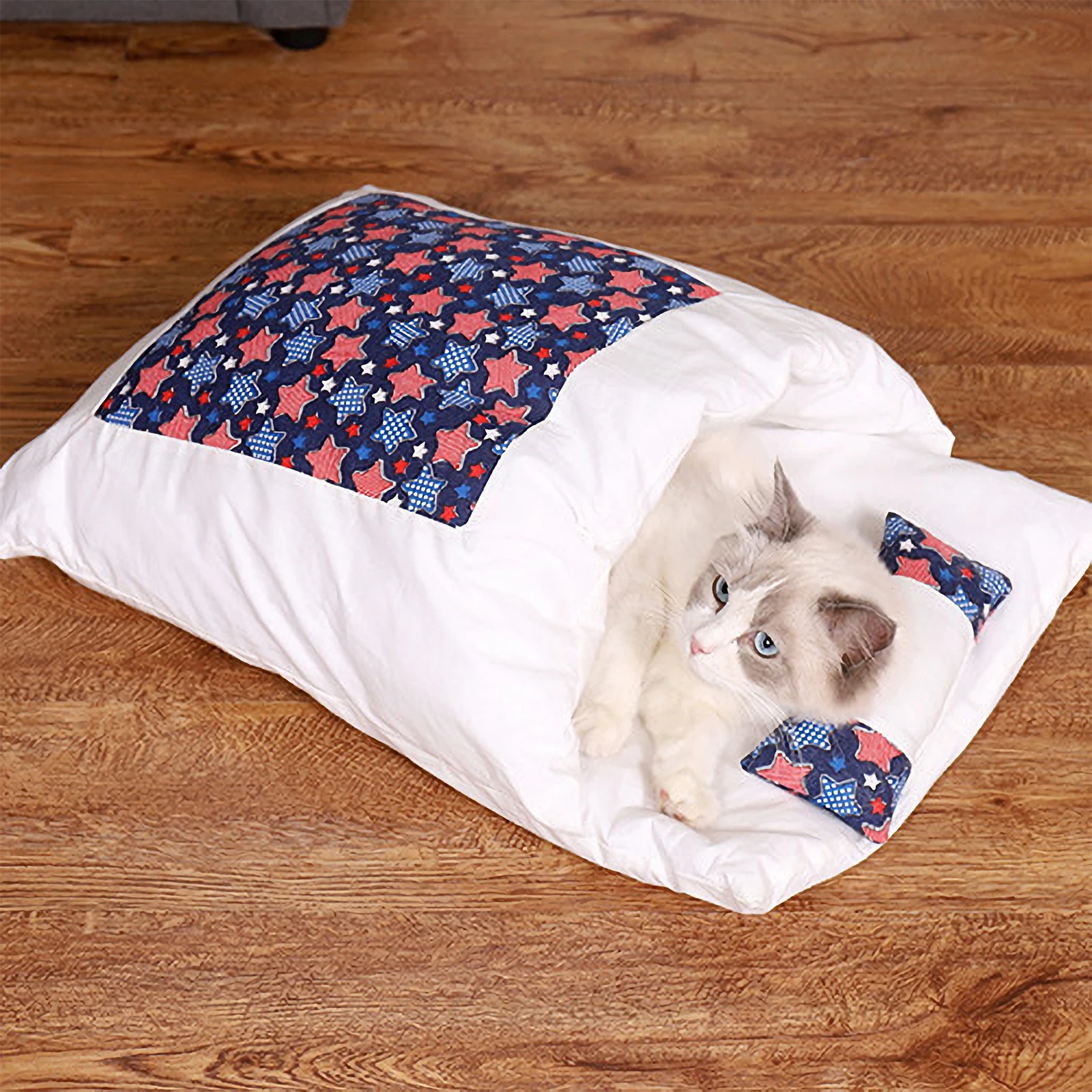 Closed Cat Bed L Sleep Bag Stars Warm Nest Cushion Resting Home Small Size Indoor Winter Toy House
Closed Cat Bed L Sleep Bag Stars Warm Nest Cushion Resting Home Small Size Indoor Winter Toy House