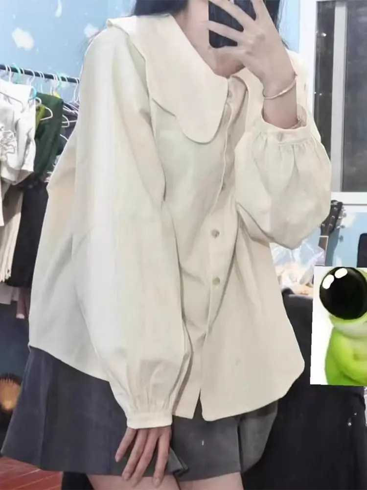 Рубашки с длинными рукавами, женские атласные топы на пуговицах в горошек, большие топы в стиле бойфренда, модная нейтральная весенняя повседневная уличная одежда 
Рубашки с длинными рукавами, женские атласные топы на пуговицах в горошек, большие топы в стиле бойфренда, модная нейтральная весенняя повседневная уличная одежда