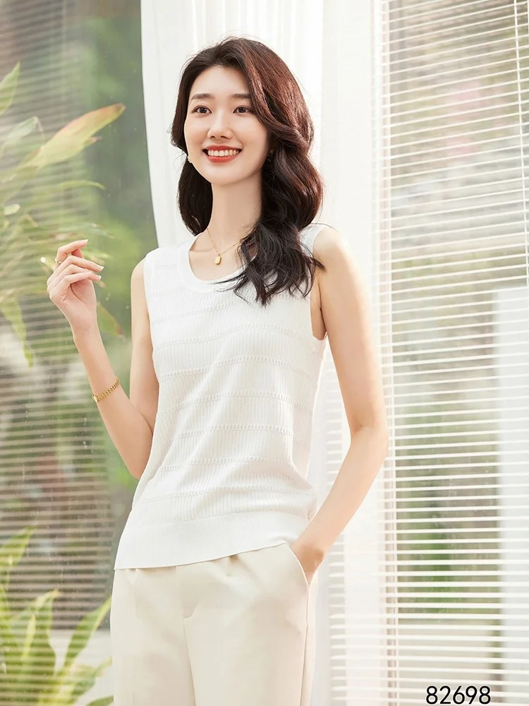 Женский вязаный жилет Lacele AS82698 с круглым вырезом, модный базовый топ с ажурным дизайном, облегающий крой
Женский вязаный жилет Lacele AS82698 с круглым вырезом, модный базовый топ с ажурным дизайном, облегающий крой