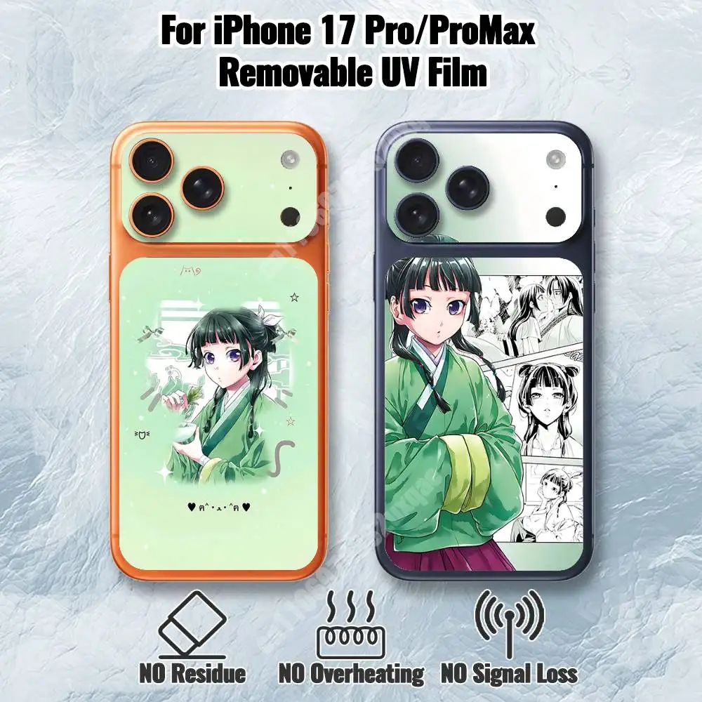 Maomao A-Apothecary D-Diaries Removable UV Film for iPhone 17 Pro 17 ProMax Protective Sticker
Maomao A-Apothecary D-Diaries Removable UV Film for iPhone 17 Pro 17 ProMax Protective Sticker