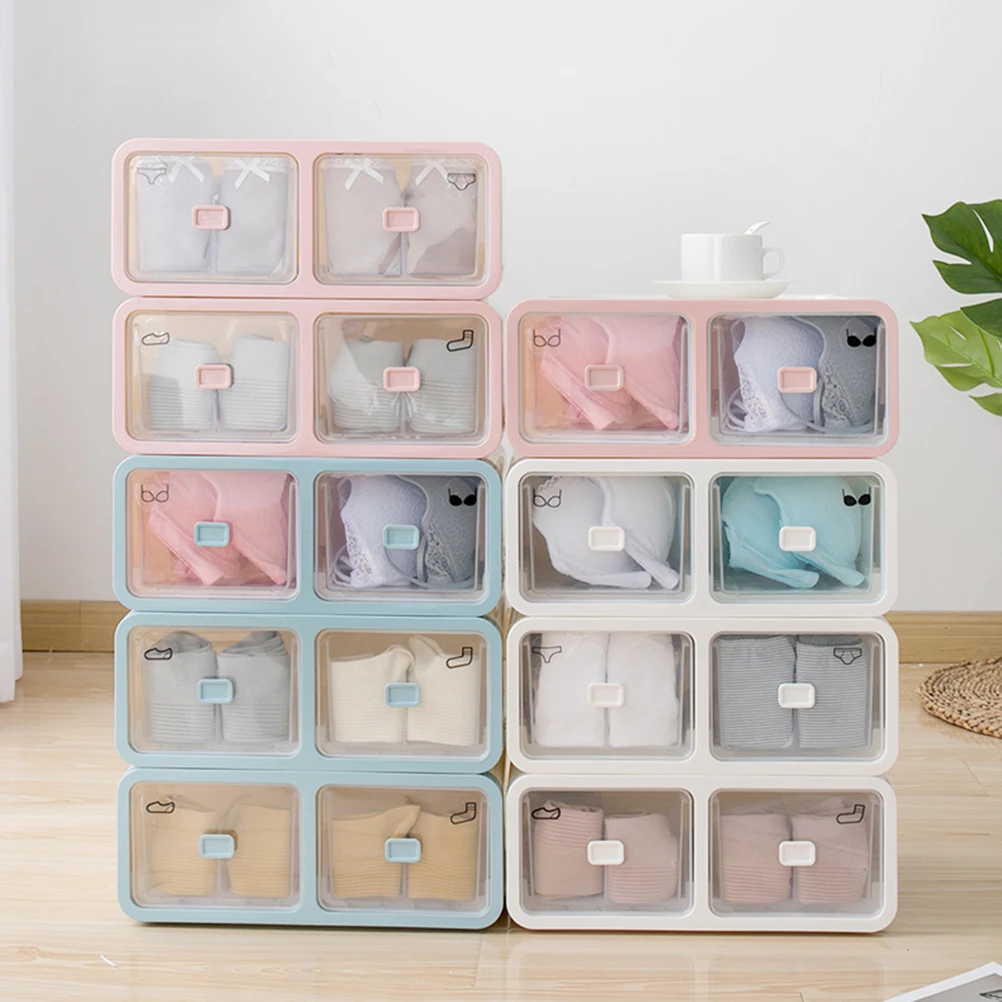 Underwear Socks Lingerie Drawer Organizer Pink Plastic Storage Box Moisture Proof Closet Divider Case
Underwear Socks Lingerie Drawer Organizer Pink Plastic Storage Box Moisture Proof Closet Divider Case