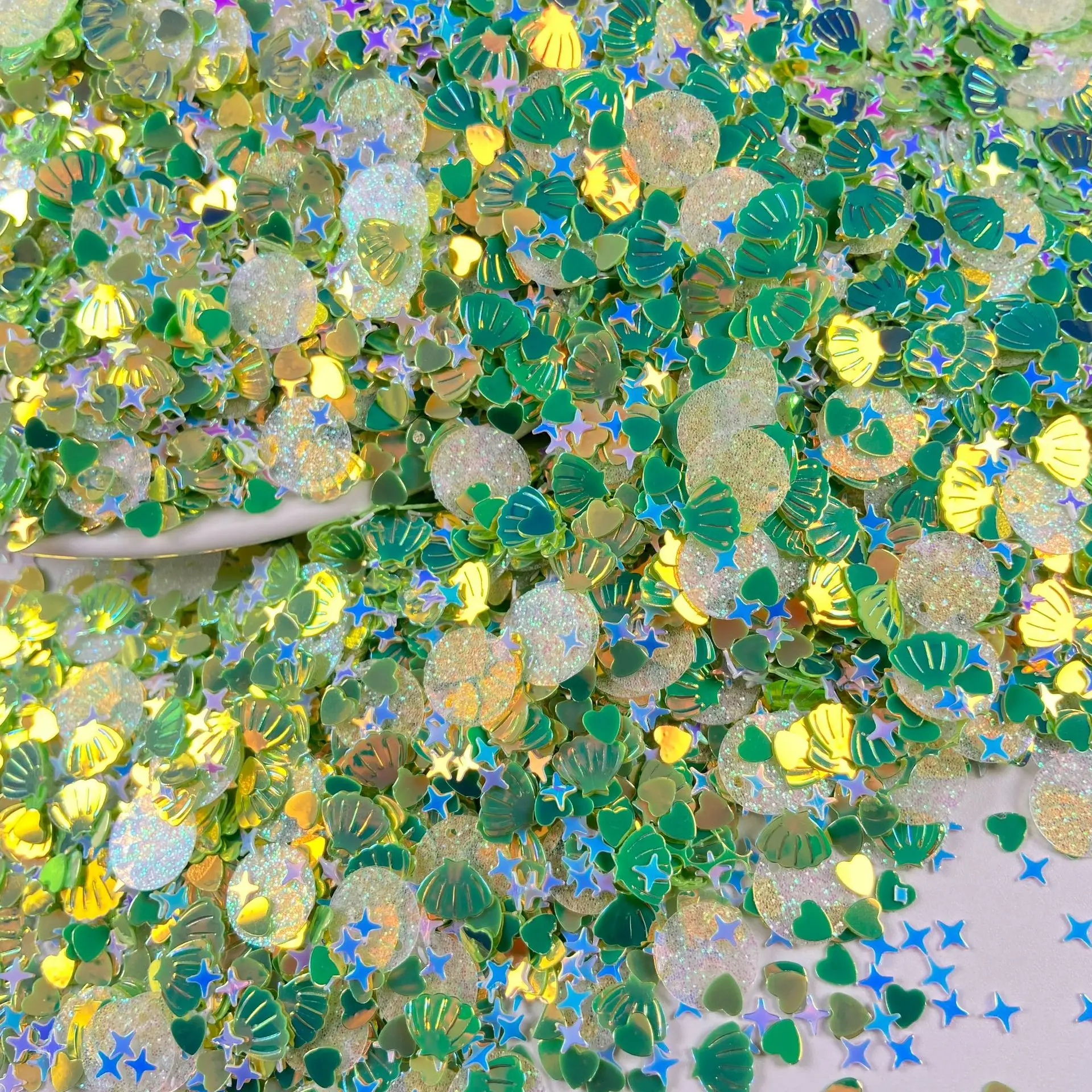 500g/bag Mixed Gold Glitter Flakes - Star & Shell Sequins for Nail Art, Crystal Slime Fillers & Manicure Accessories
500g/bag Mixed Gold Glitter Flakes - Star & Shell Sequins for Nail Art, Crystal Slime Fillers & Manicure Accessories