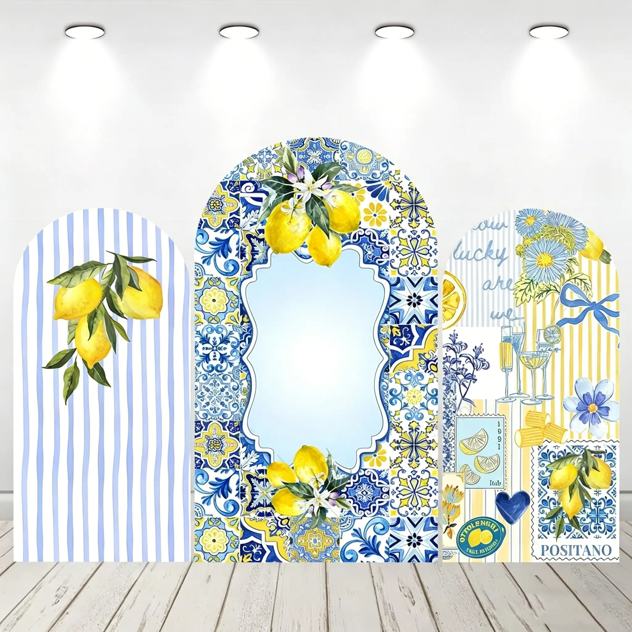 LS Mediterranean Lemon Blue Rose Arch Cover Backdrop Italian Tile Photobooth Background Wedding Bridal Shower Studio Prop
LS Mediterranean Lemon Blue Rose Arch Cover Backdrop Italian Tile Photobooth Background Wedding Bridal Shower Studio Prop