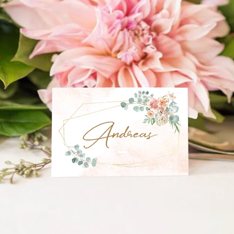 25pcs Half Fold customized wedding banquet name card seat card conference name card, pink style wedding seat card
25pcs Half Fold customized wedding banquet name card seat card conference name card, pink style wedding seat card