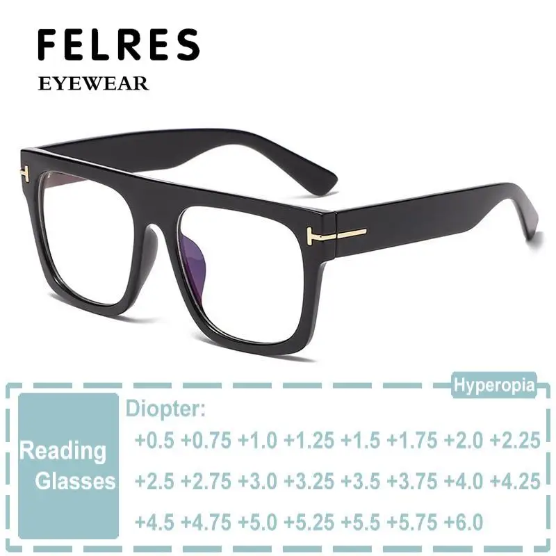 Fashion Oversized Square Unisex Reading Glasses Luxury Brand Designer Presbyopia Eye Prescription Optical Magnifier
Fashion Oversized Square Unisex Reading Glasses Luxury Brand Designer Presbyopia Eye Prescription Optical Magnifier