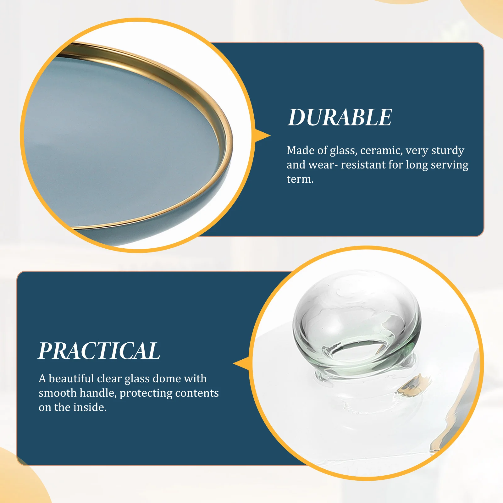 Dome Cake Tray with Lid Dessert Plates Glass Covers Food Mini Domes for Desserts Holder
Dome Cake Tray with Lid Dessert Plates Glass Covers Food Mini Domes for Desserts Holder