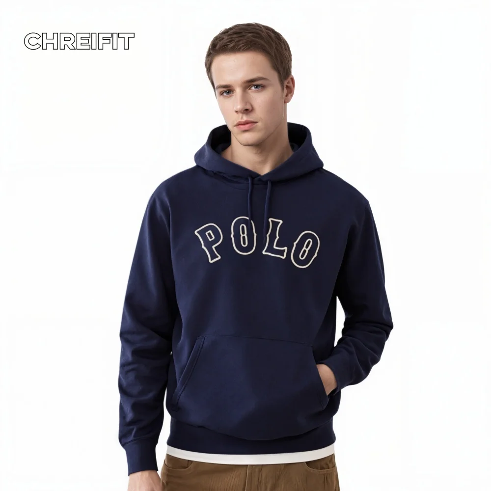 Men's Hoodie POLO Machine Embroidery Sweatshirt Casual College Style Cotton Hooded Pullover Autumn Winter Fashion Male Tops
Men's Hoodie POLO Machine Embroidery Sweatshirt Casual College Style Cotton Hooded Pullover Autumn Winter Fashion Male Tops