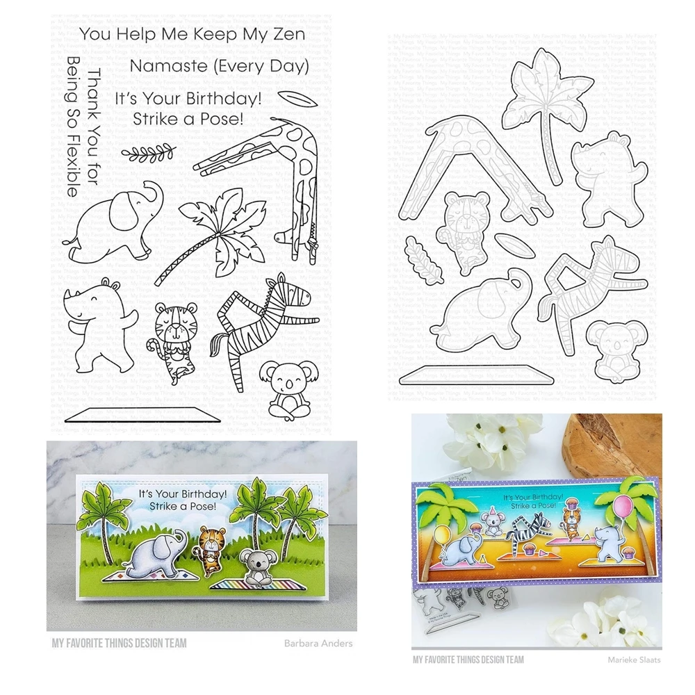 Zen Friends Clear Stamps and Cutting Dies Scrapbooking for New Card Making Animal Zebra Giraffe Embossing Frames Card Craft
Zen Friends Clear Stamps and Cutting Dies Scrapbooking for New Card Making Animal Zebra Giraffe Embossing Frames Card Craft