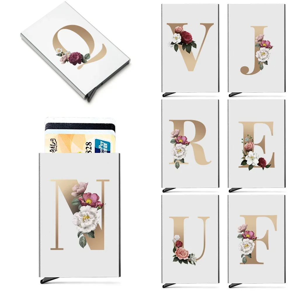 Men Anti-theft ID Credit Thin Card Holder Portable Carte Gold Letter Printed Aluminium Metal Wallets Pocket Case Credit Card Box
Men Anti-theft ID Credit Thin Card Holder Portable Carte Gold Letter Printed Aluminium Metal Wallets Pocket Case Credit Card Box