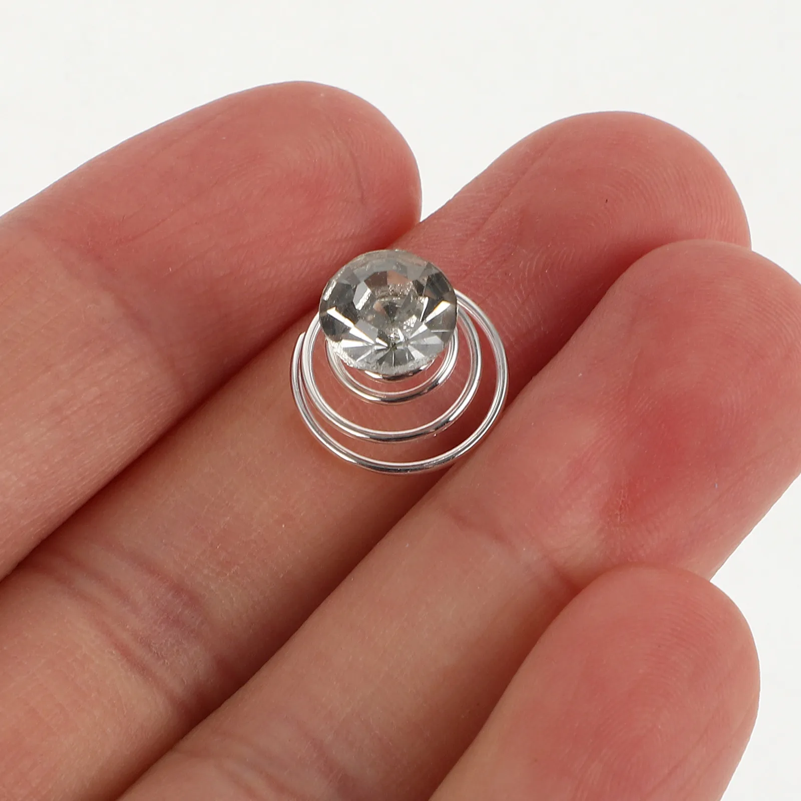 12Pcs Metal Spiral Hair Clips Rhinestone Hairpins Silver Bridal Wedding Party Prom Birthday Accessory Coil Spiral Hairpin
12Pcs Metal Spiral Hair Clips Rhinestone Hairpins Silver Bridal Wedding Party Prom Birthday Accessory Coil Spiral Hairpin