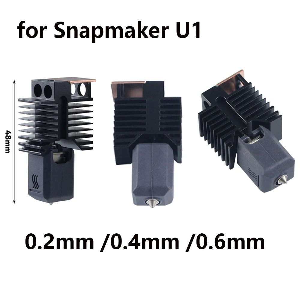 1 PCS Hotend Nozzle For Snapmaker U1 Hardened Steel Nozzle Hot End 0.2/0.4/0.6mm Kit 3D Printer Parts
1 PCS Hotend Nozzle For Snapmaker U1 Hardened Steel Nozzle Hot End 0.2/0.4/0.6mm Kit 3D Printer Parts