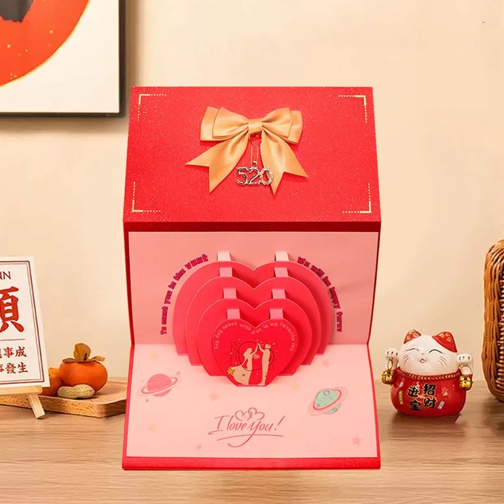 6/10 Slots Birthday Red Envelope Wish Lucky 3D Folding Cake Greeting Card with Bowknot Paper Cash Gift Bag Spring Festival
6/10 Slots Birthday Red Envelope Wish Lucky 3D Folding Cake Greeting Card with Bowknot Paper Cash Gift Bag Spring Festival