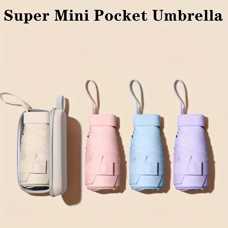 Halloween Christmas Gift - Pocket Vinyl Portable Manual Six-Fold Umbrella Folding Parasol Zipper Box Dual-Purpose Sunny Umbrella
Halloween Christmas Gift - Pocket Vinyl Portable Manual Six-Fold Umbrella Folding Parasol Zipper Box Dual-Purpose Sunny Umbrella