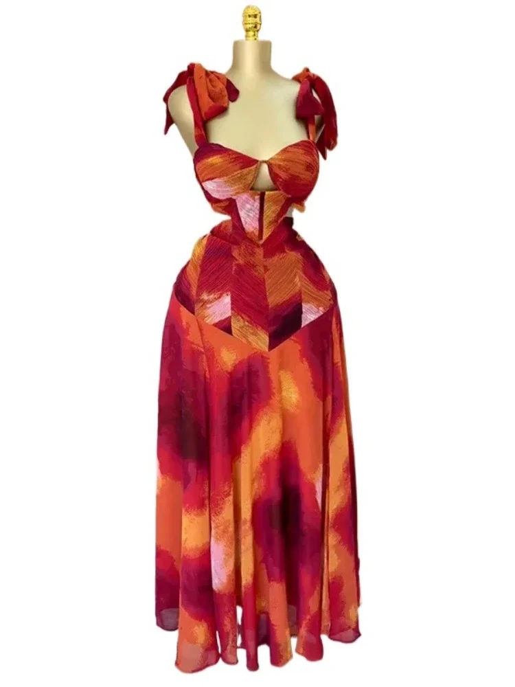 Fashion Printed Women Long Dresses Beach Holiday Street Bowknot Crop High Waist Big Swing Fake 2 Piece Party Dress 2025
Fashion Printed Women Long Dresses Beach Holiday Street Bowknot Crop High Waist Big Swing Fake 2 Piece Party Dress 2025