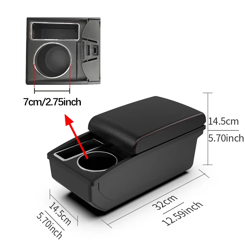 For Ford Focus 2 For Focus MK2 2005-2011 Interior Center Console Storage Box with Cup Holder Organizer
For Ford Focus 2 For Focus MK2 2005-2011 Interior Center Console Storage Box with Cup Holder Organizer