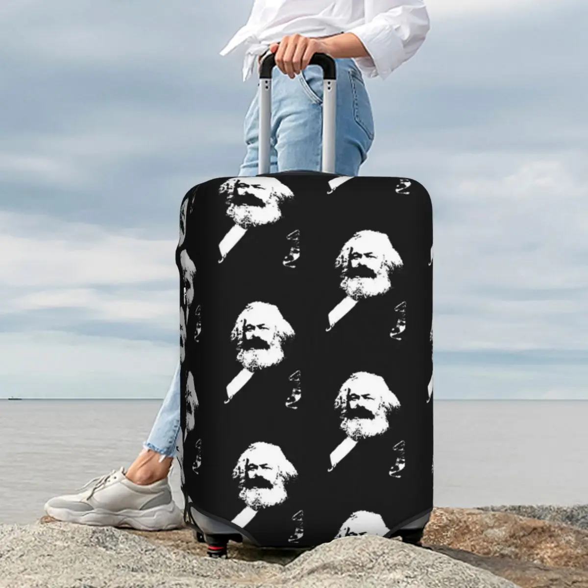 Karl Marx Suitcase Cover Protection Elastic Trip Luggage Protector Covers for 18-32 Inch
Karl Marx Suitcase Cover Protection Elastic Trip Luggage Protector Covers for 18-32 Inch