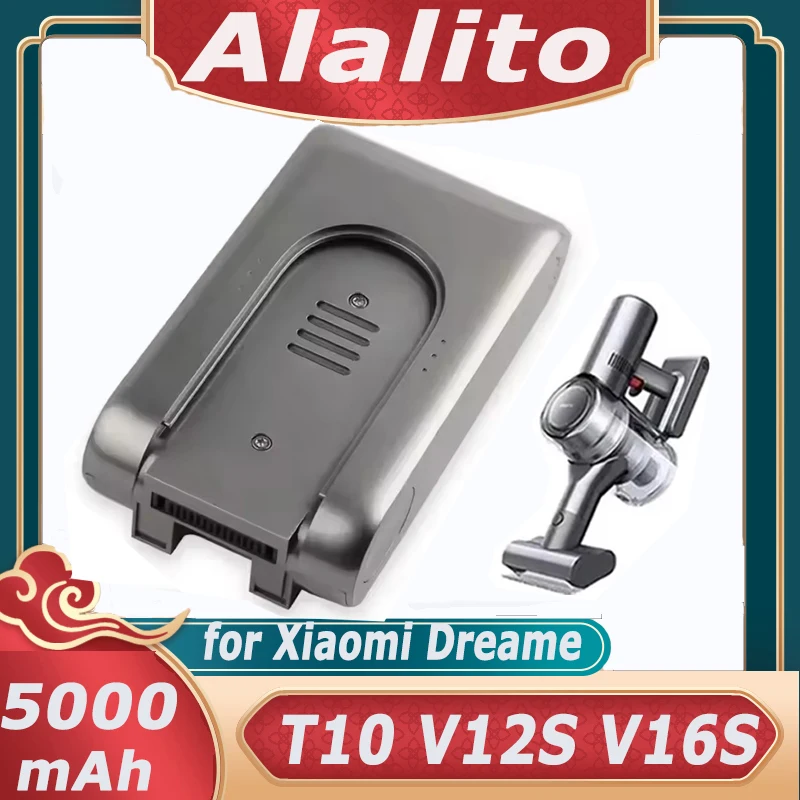 Original 25.2V 5000mAh Vacuum Cleaner Battery for Xiaomi Dreame T10 V12S V16S Vacuum Cleaner Replacement Lithium Battery
Original 25.2V 5000mAh Vacuum Cleaner Battery for Xiaomi Dreame T10 V12S V16S Vacuum Cleaner Replacement Lithium Battery