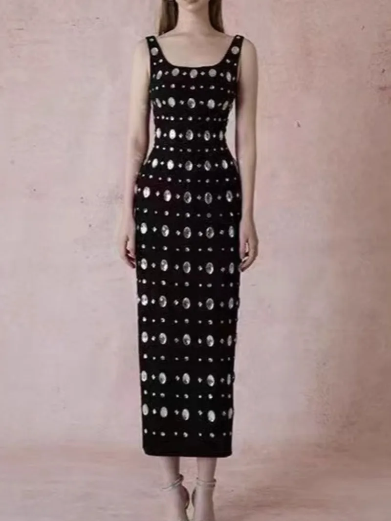 Newest Fashion Designer Women's Beaded Elastic Bodycon Bandage Maxi Long Dress Elegant Luxury Birthday Outfit UCR8
Newest Fashion Designer Women's Beaded Elastic Bodycon Bandage Maxi Long Dress Elegant Luxury Birthday Outfit UCR8