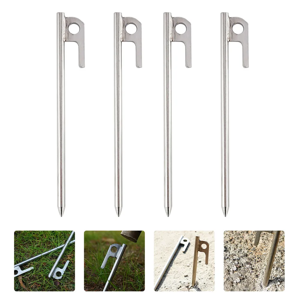8Pcs Stainless Steel Tent Stakes Ground Nails Portable Camping Pegs Stable Support for Tent Awning Canopy Outdoor Accessories
8Pcs Stainless Steel Tent Stakes Ground Nails Portable Camping Pegs Stable Support for Tent Awning Canopy Outdoor Accessories