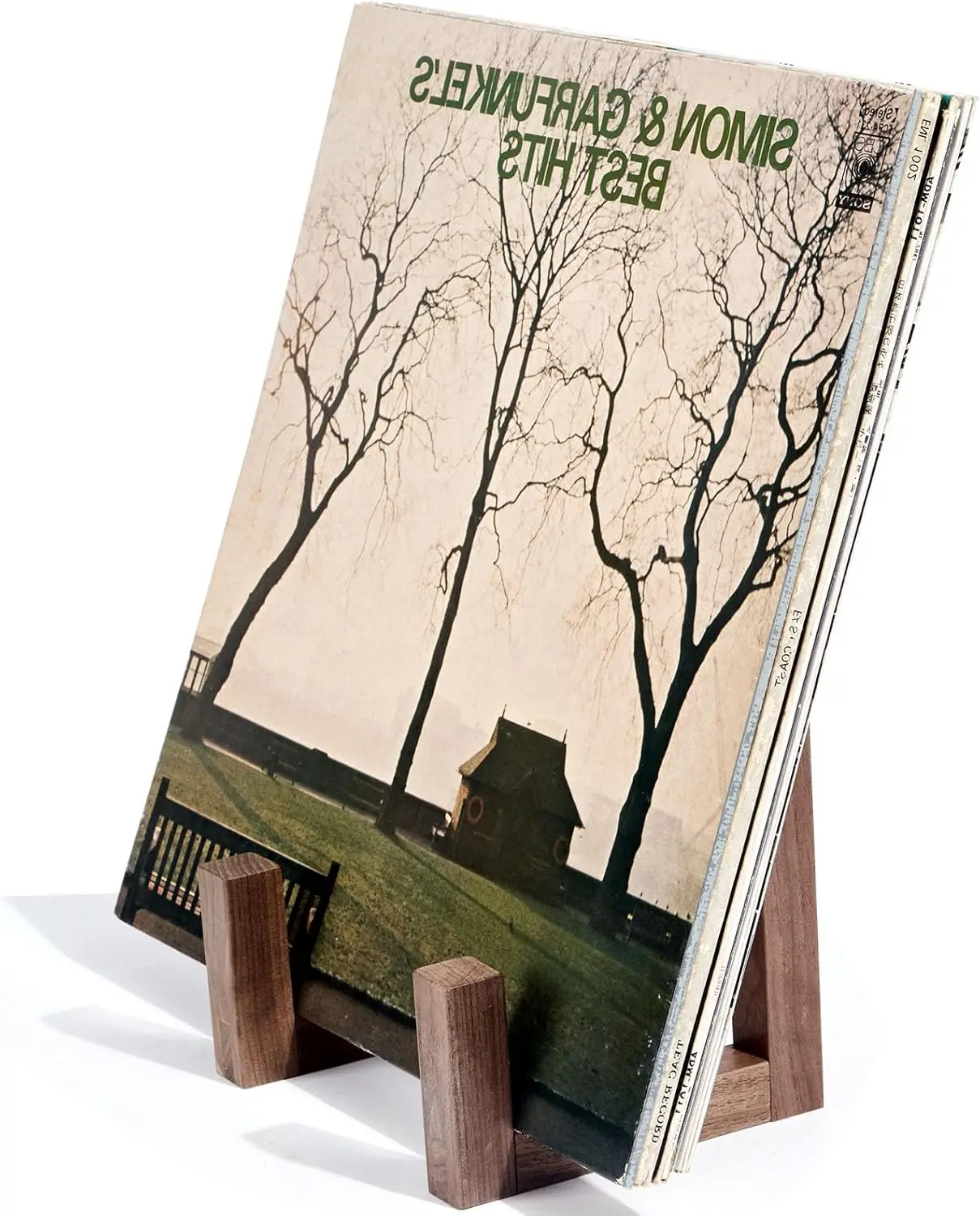 Modern Wood Vinyl Record Stand, Holds 10-15 LPs, Spade Design
Modern Wood Vinyl Record Stand, Holds 10-15 LPs, Spade Design