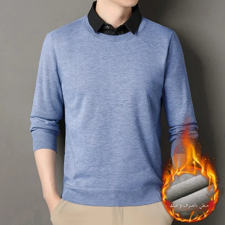 Loose Polyester Fiber Knitted irt Collar Sweater Youth Vitali Sle Men's Long Sve Thermal Wear Casual Daily Clothes
Loose Polyester Fiber Knitted irt Collar Sweater Youth Vitali Sle Men's Long Sve Thermal Wear Casual Daily Clothes