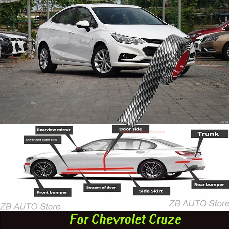 For Chevrolet Cruze Strong adhesive bumper strip, front and rear lip side skirts, collision and scratch resistant, suitable
For Chevrolet Cruze Strong adhesive bumper strip, front and rear lip side skirts, collision and scratch resistant, suitable