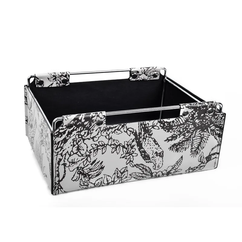 Retro French entrance cabinet, storage box, leather high-end sense light luxury high-end storage basket, finishing box home
Retro French entrance cabinet, storage box, leather high-end sense light luxury high-end storage basket, finishing box home