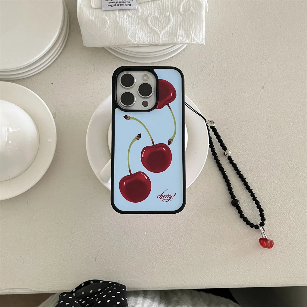New blue and red cherries Phone Case For iPhone 16 15 14 13 Pro Max fundas case Protective cover For iPhone case funda iphone
New blue and red cherries Phone Case For iPhone 16 15 14 13 Pro Max fundas case Protective cover For iPhone case funda iphone