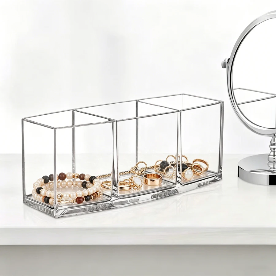 Jewelry and accessory storage tube, bracelet and ring acrylic makeup table lipstick and eyebrow pencil storage storage box
Jewelry and accessory storage tube, bracelet and ring acrylic makeup table lipstick and eyebrow pencil storage storage box