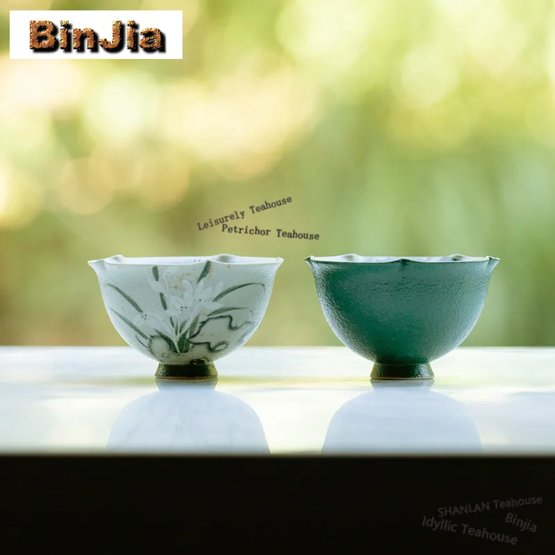 100ml Hand-painted Orchid Teacup Creative Tea Bowl Single Cups Tea-tasting Smelling Cup Chazhan Master Cups Chinese Tea Set Gift
100ml Hand-painted Orchid Teacup Creative Tea Bowl Single Cups Tea-tasting Smelling Cup Chazhan Master Cups Chinese Tea Set Gift