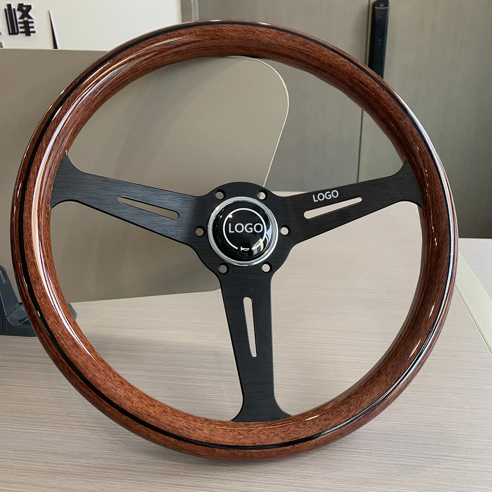 14inch Universal JDM Black Wood Style ABS Classic Vintage Sports Steering Wheel
14inch Universal JDM Black Wood Style ABS Classic Vintage Sports Steering Wheel