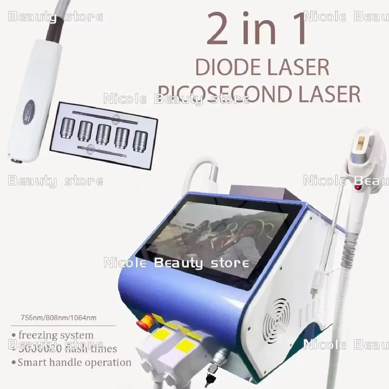 Newest Design Portable 4000W Ice Platinum Laser Hair Removal Machine 755nm 808nm 940nm1064nm Wavelength Diode Technology
Newest Design Portable 4000W Ice Platinum Laser Hair Removal Machine 755nm 808nm 940nm1064nm Wavelength Diode Technology