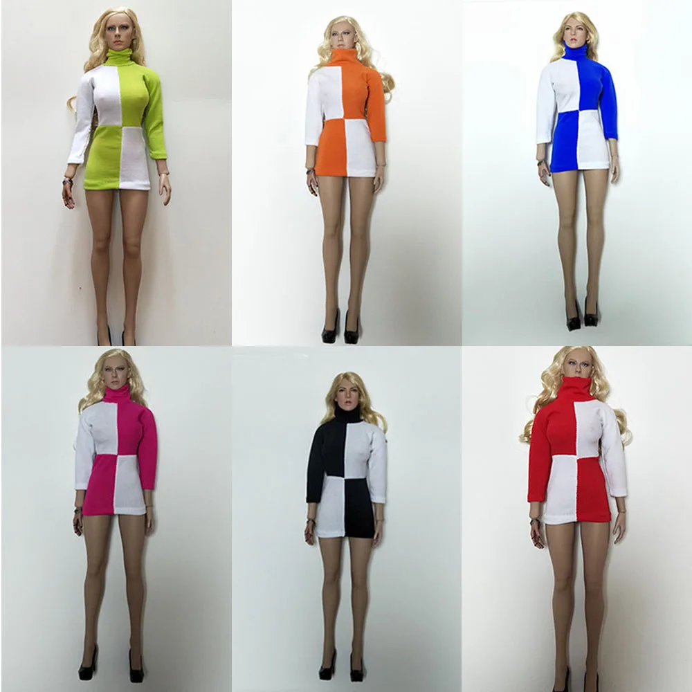 1/6 Scale Female Soldier Dress High-Neck Long-Sleeve Slim Fashion Checkered Stitching Dress For 12" Action Figure Model
1/6 Scale Female Soldier Dress High-Neck Long-Sleeve Slim Fashion Checkered Stitching Dress For 12" Action Figure Model