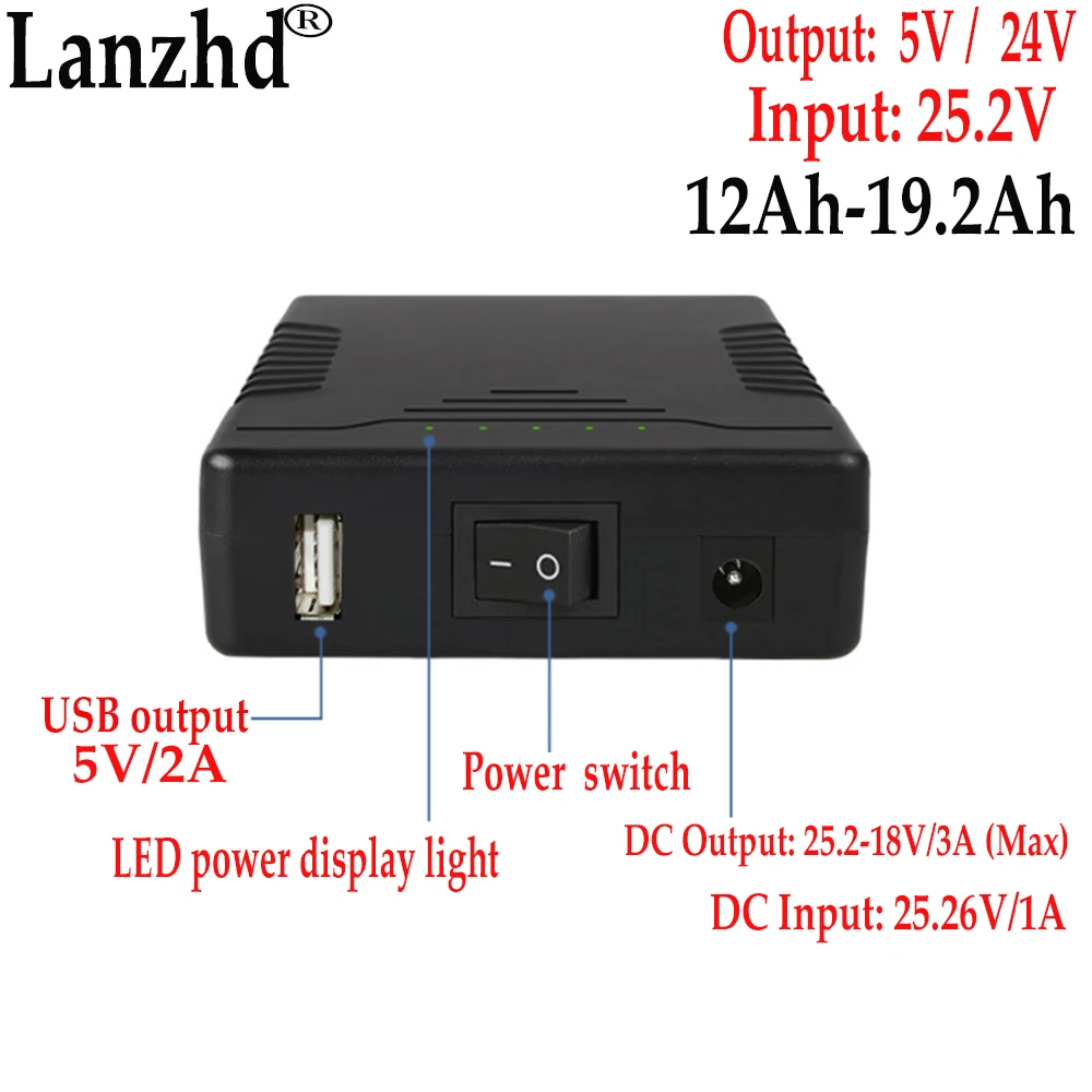USB 5 в DC 24 В 3A литиевый аккумулятор 18650, мобильный источник питания для насоса, двигателя, звуковой бокс, кондиционера, аккумулятор
USB 5 в DC 24 В 3A литиевый аккумулятор 18650, мобильный источник питания для насоса, двигателя, звуковой бокс, кондиционера, аккумулятор