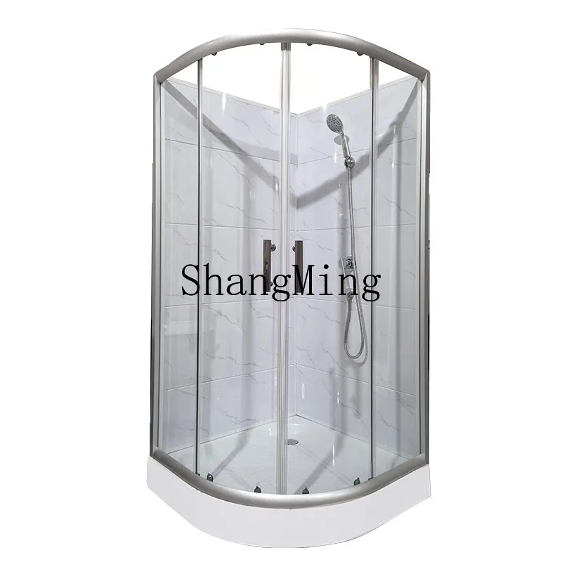 HJ arc fan type integral shower room integrated household glass partition integrated bathroom shower partition
HJ arc fan type integral shower room integrated household glass partition integrated bathroom shower partition