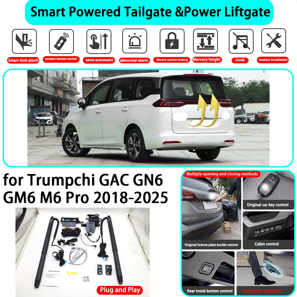 for Trumpchi GAC GN6 GM6 M6 Pro 2018-2025 OEM Smart Automatic Powered Tailgate Electric Power Tailgate Lift Kit Key Close
for Trumpchi GAC GN6 GM6 M6 Pro 2018-2025 OEM Smart Automatic Powered Tailgate Electric Power Tailgate Lift Kit Key Close