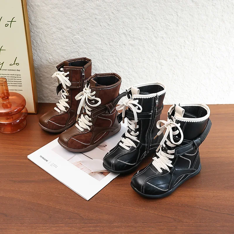 Брендовые ботинки для девочек в стиле ретро, осенняя новая обувь для девочек, персонализированная обувь принцессы, модные женские высокие сапоги на мягкой подошве, женские ботинки Botas
Брендовые ботинки для девочек в стиле ретро, осенняя новая обувь для девочек, персонализированная обувь принцессы, модные женские высокие сапоги на мягкой подошве, женские ботинки Botas