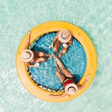 Custom Durable DWF Inflatable Ring Water Hammock for Pool Sea or Lake with Net and Cup Holders Water Play Equipment
Custom Durable DWF Inflatable Ring Water Hammock for Pool Sea or Lake with Net and Cup Holders Water Play Equipment